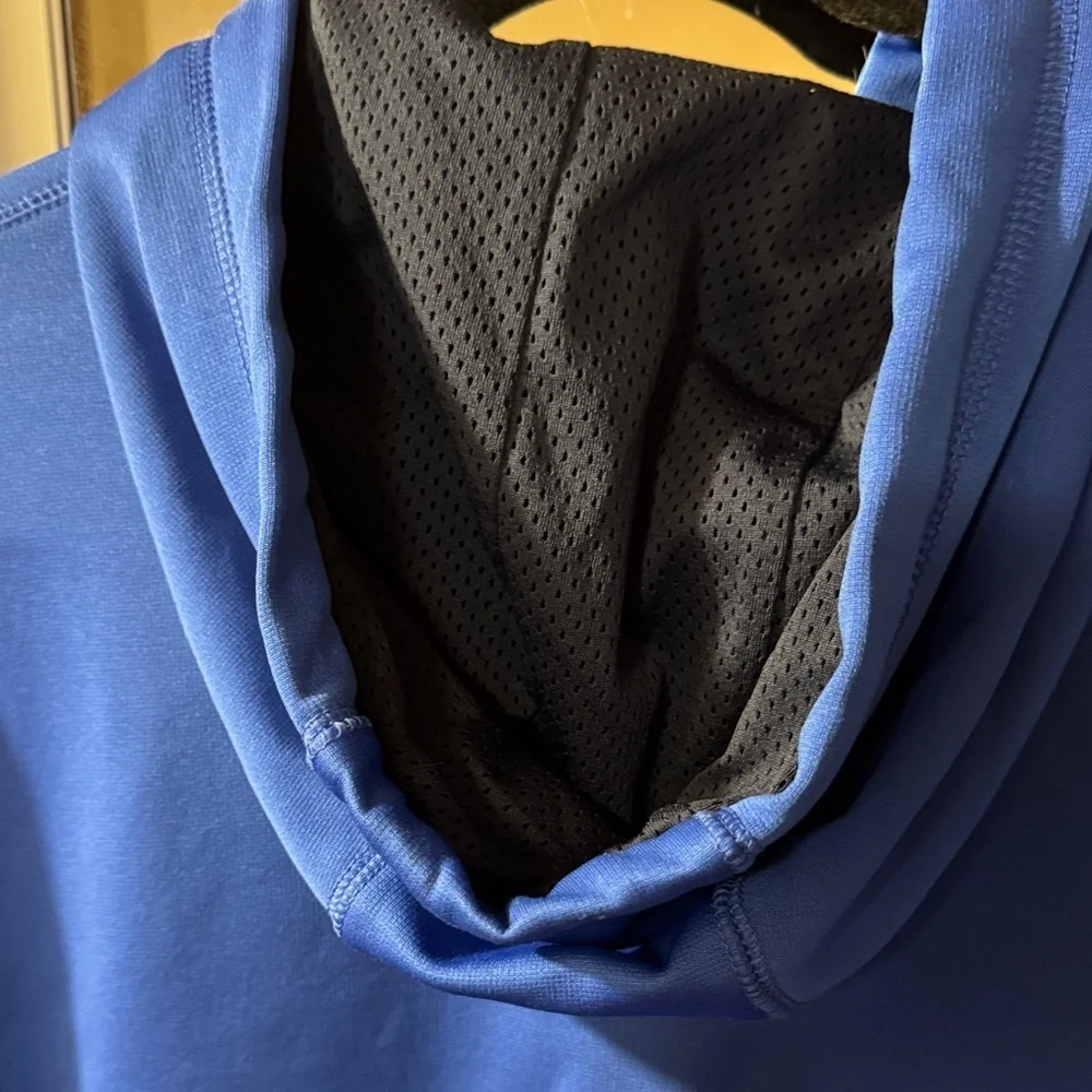 Nike Royal Blue Hoodie with Metallic Logo